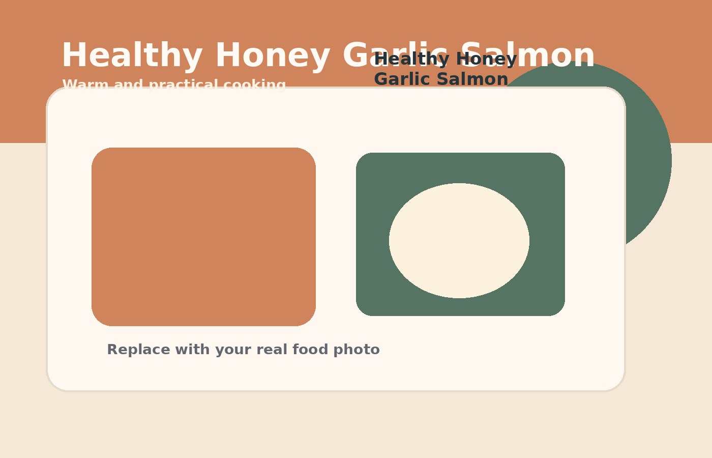 Healthy Honey Garlic Salmon final or process photo