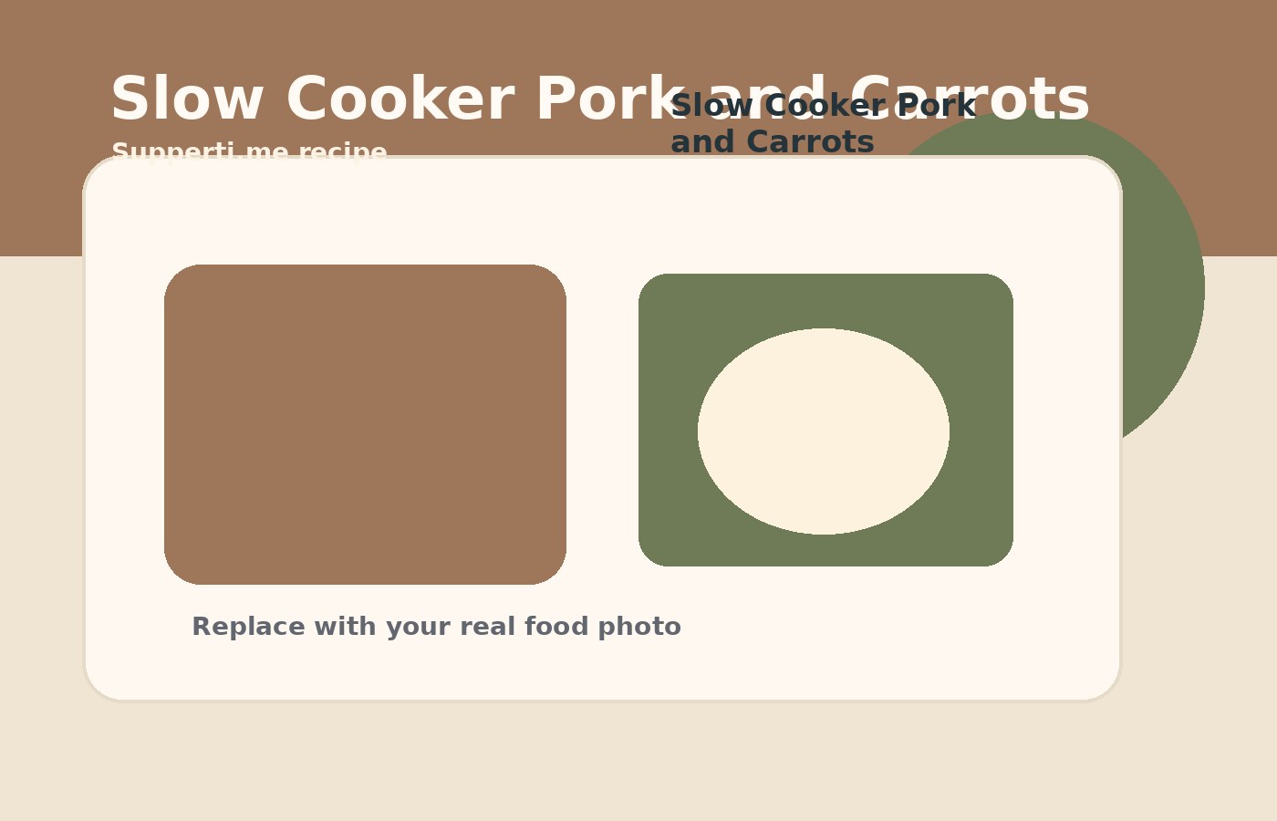 Slow Cooker Pork and Carrots